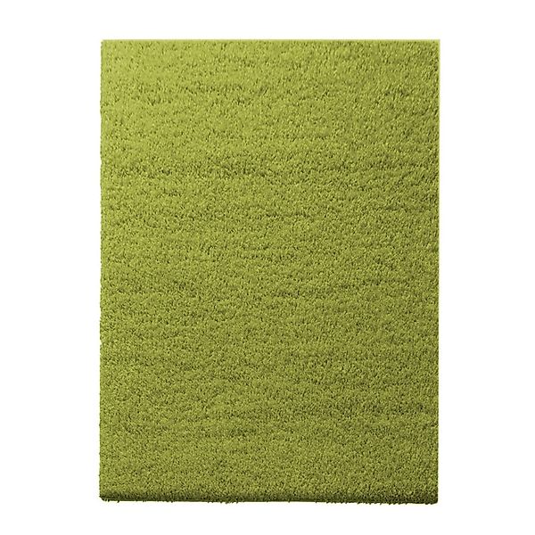 KARAT Shaggy Teppich Barcelona nach Maß Wohnteppich mit Weichem Flor Grün 5 günstig online kaufen