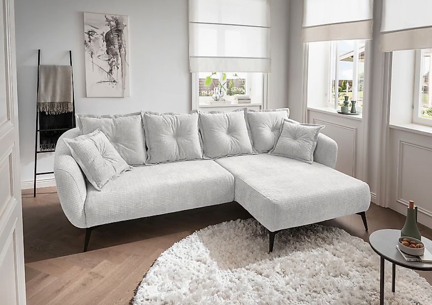 Home affaire Ecksofa "Baggio Stellmaße 277/162 cm, modern & elegant, hoher günstig online kaufen