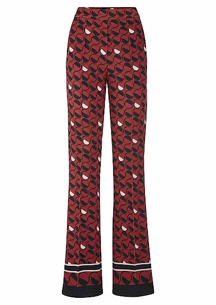 Alba Moda Stoffhose "Druckhose Druckhose mit Bordüre" günstig online kaufen