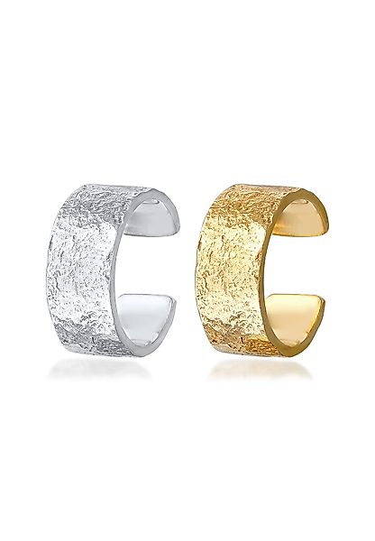 Elli Ohrklemmen-Set Earcuff Set Breit Basic günstig online kaufen