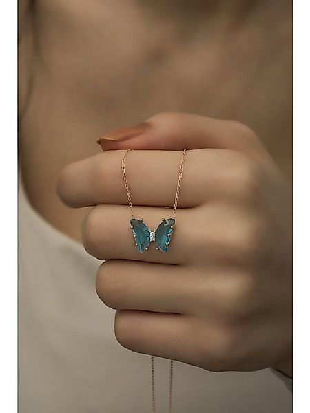 Nisan Kette und Anhänger Set, 925 Sterling Silber Schmetterling Halskette – günstig online kaufen