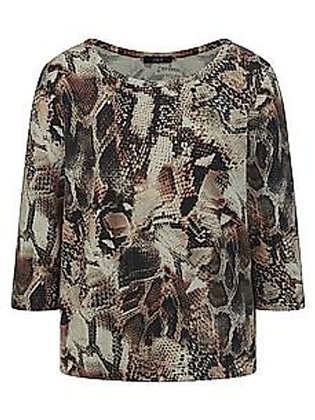 Rundhals-Shirt 3/4-Arm Efixelle braun günstig online kaufen