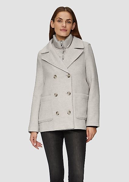 s.Oliver Funktionsjacke Caban im Materialmix mit günstig online kaufen