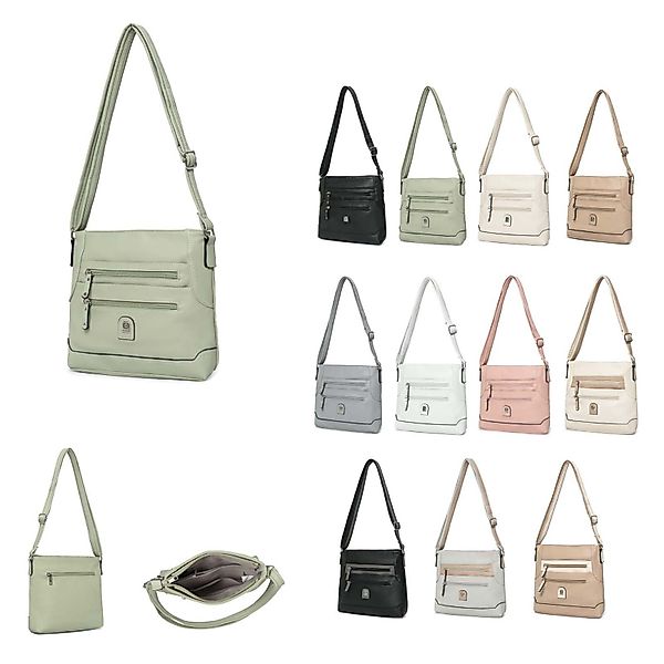 ITALYSHOP24 Schultertasche Damen Tasche Umhängetasche CrossBody Schultertas günstig online kaufen
