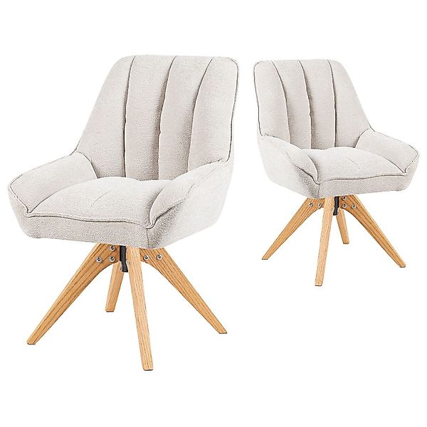 DUBI Möbel Polsterstuhl Mika-Lio 2er-Set, Federkern, günstig online kaufen