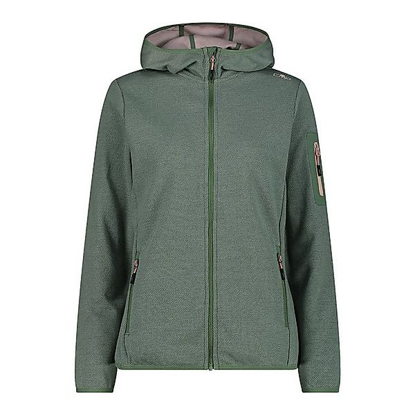 CMP Fleecejacke WOMAN JACKET FIX HOOD SALVIA-JADE Knit-Tech-Fleece von CMP günstig online kaufen