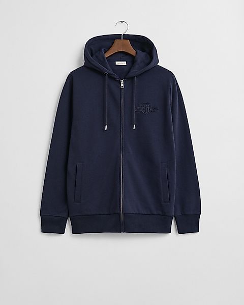 Gant Kapuzensweatjacke TONAL SHIELD FULL ZIP günstig online kaufen
