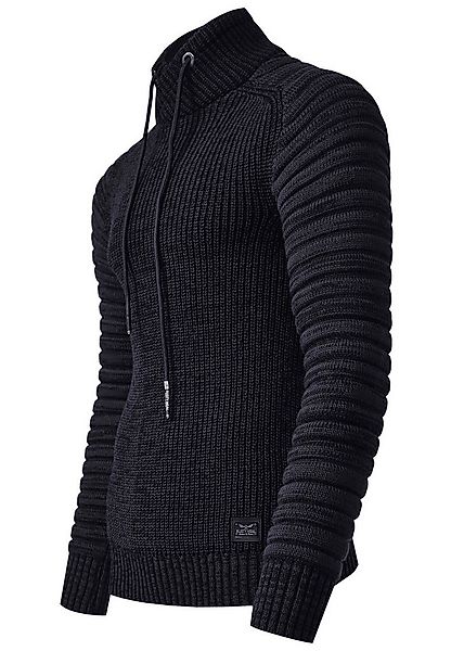 R-NEAL Stehkragenpullover Herren Pullover Grobstrick-Pullover Stehkragen Bi günstig online kaufen