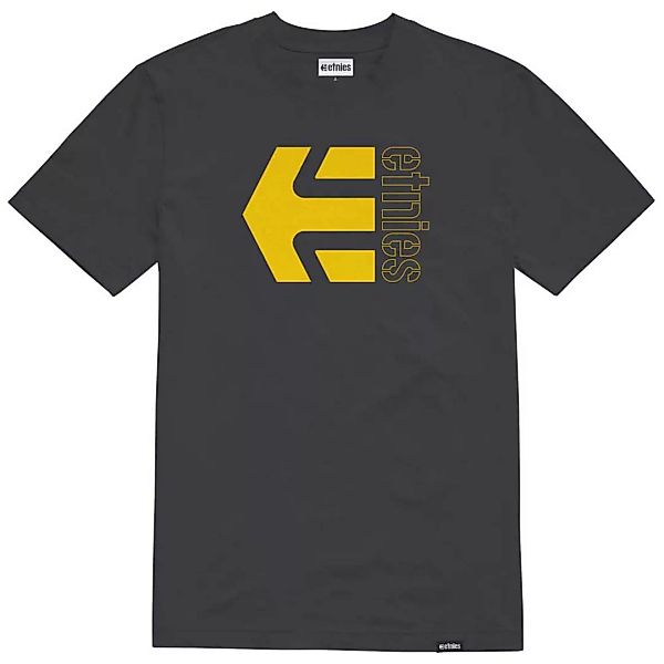 Etnies Corp Combo Kurzärmeliges T-shirt L Black / Yellow günstig online kaufen