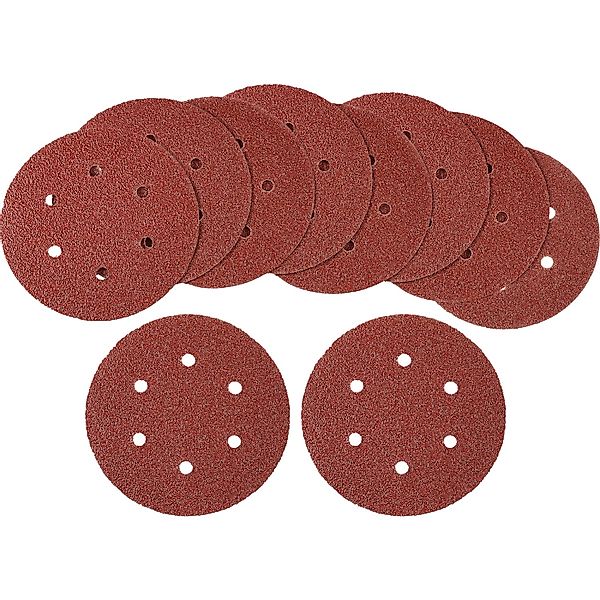 LUX-TOOLS Schleifauflagen für Exzenterschleifer 10 Stück Ø 150 mm K40 günstig online kaufen