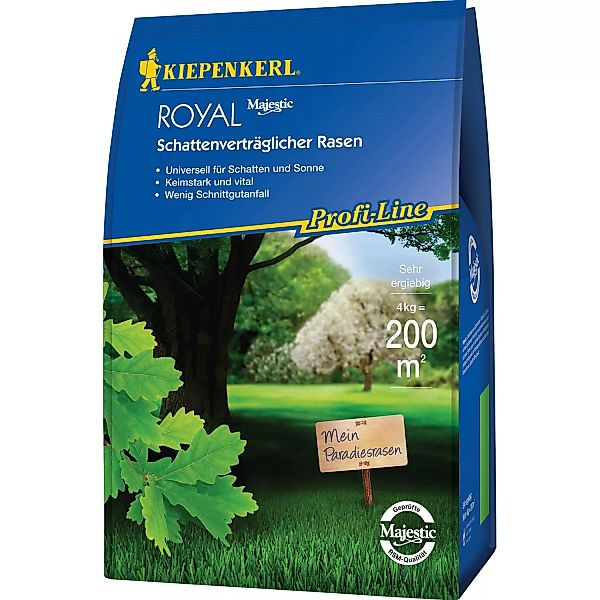 Kiepenkerl Schattenverträglicher Rasen Profi-Line Royal 4 kg günstig online kaufen