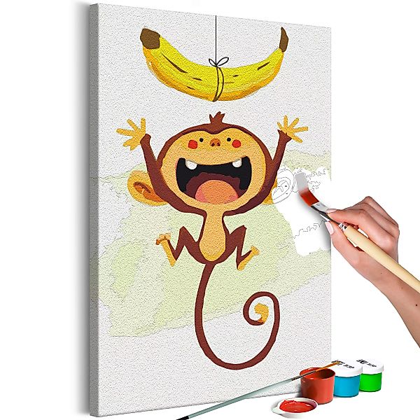Malen nach Zahlen - Hungry Monkey günstig online kaufen