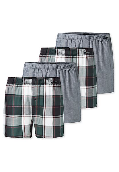Schiesser Boxershorts 4er Pack Web (Spar-Set, günstig online kaufen