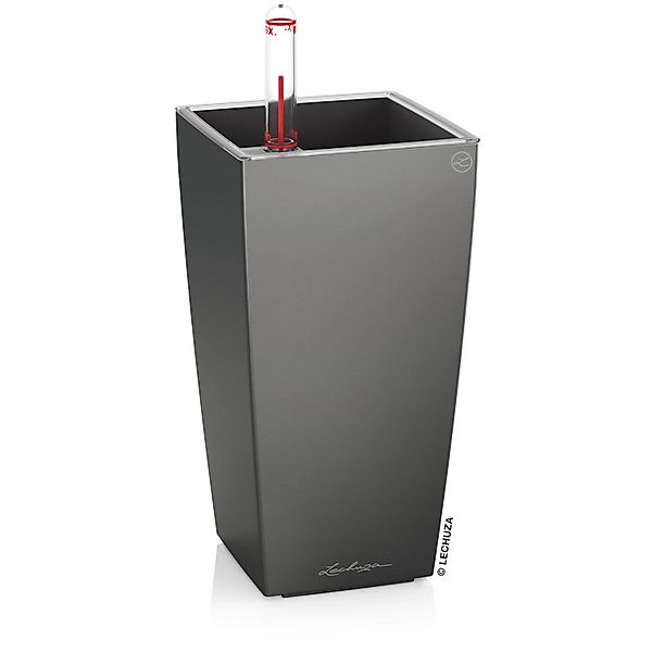 Lechuza® Pflanzkübel Lechuza Pflanztopf Mini-Cubi anthrazit metallic 18 günstig online kaufen