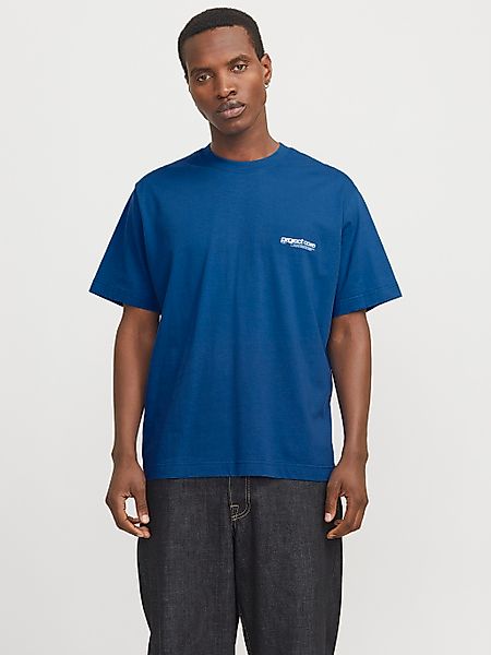 Jack & Jones Herren Rundhals T-Shirt JCOUNION BACK PRINT - Relaxed Fit günstig online kaufen
