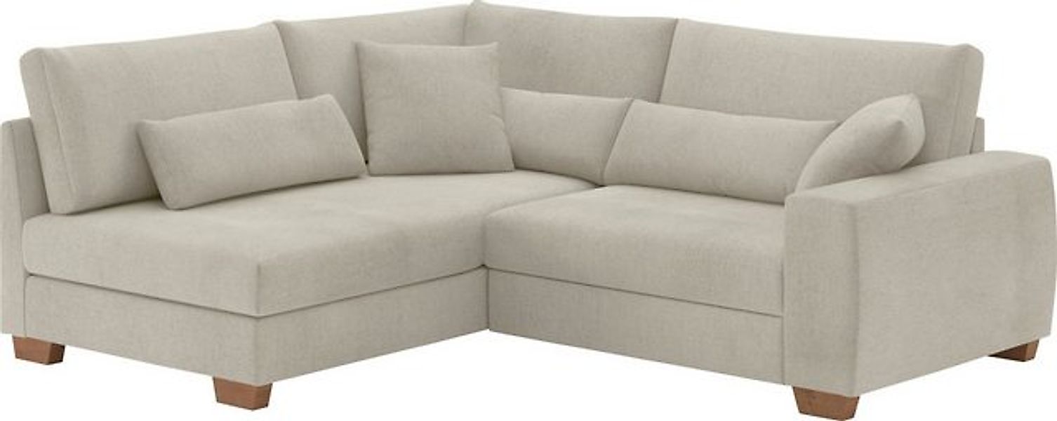 Mr. Couch Ecksofa "Helena L-Form", Mit Federkern, wahlweise mit Bettfunktio günstig online kaufen