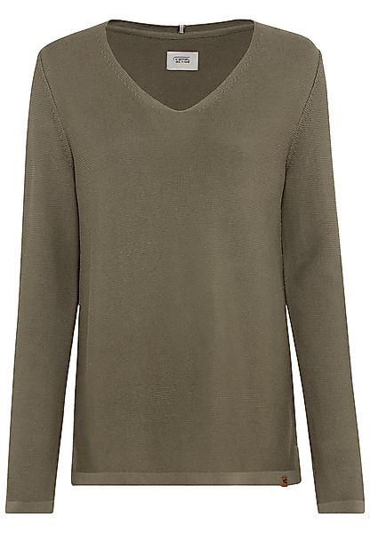 camel active Strickpullover Feinstrickpullover mit V-Ausschnitt günstig online kaufen