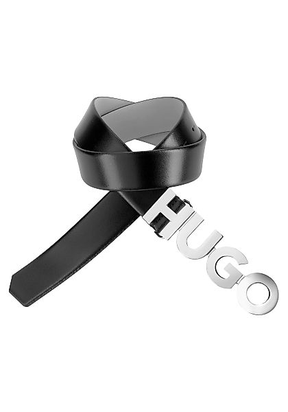 HUGO Ledergürtel, mit Logo-Schliesse günstig online kaufen