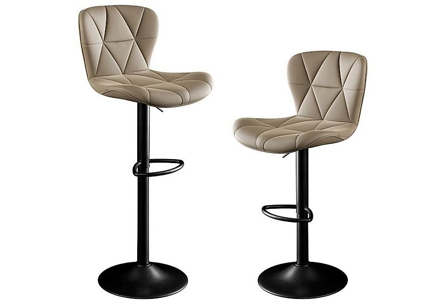 HawthyHome Barhocker Barstuhl, Höhenverstellbar mit Rückenlehne, 360° Drehb günstig online kaufen