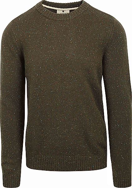 Anerkjendt Lammwolle Pullover Grün Melange - Größe XL günstig online kaufen