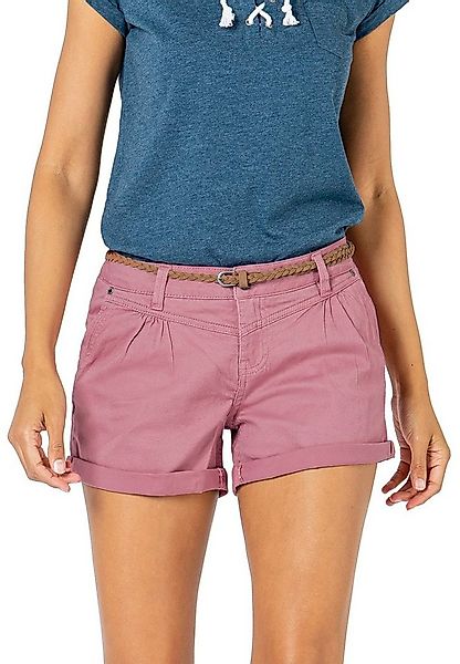 SUBLEVEL Chinoshorts Damen Stretch-Shorts mit Flechtgürtel Sommerhose, Berm günstig online kaufen