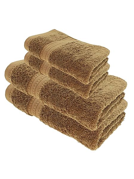 Julie Julsen Handtücher 4-Handtücher-Walnuss, Bio-Baumwolle (4-St) günstig online kaufen