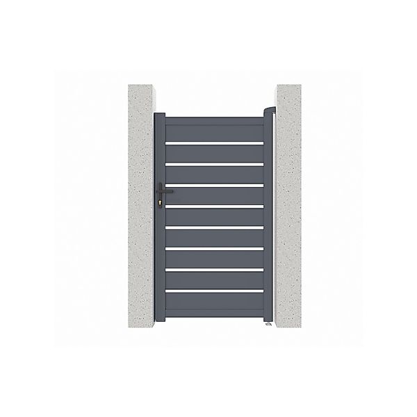 Casanoov Gartentür Aus Aluminium 1M Vogel H 180Cm Grau günstig online kaufen