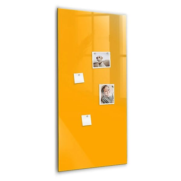 Tulup Schreib Magnettafel Goldgelbe Farbe 60x120 cm Magnettafel Wohnzimmer günstig online kaufen