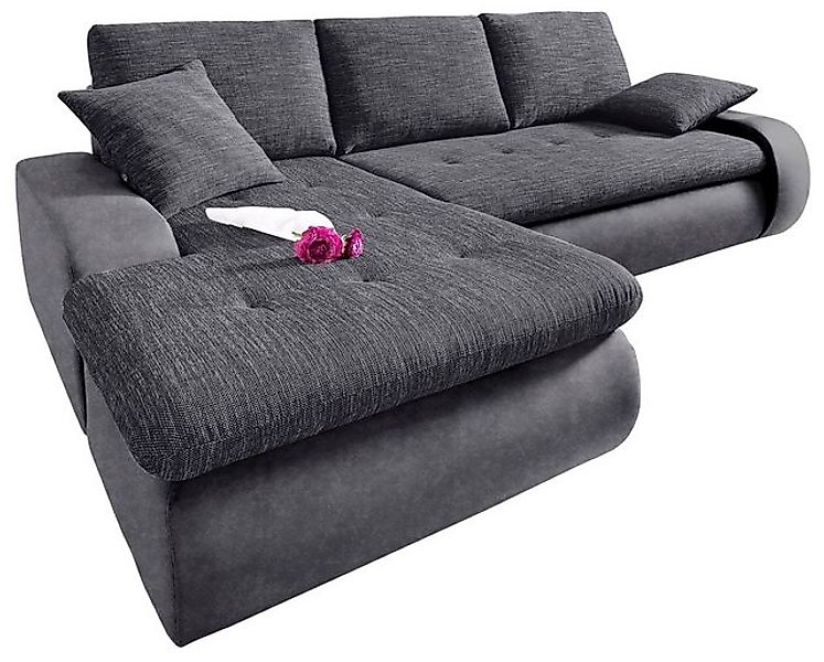 TRENDMANUFAKTUR Ecksofa Indie, modern und bequem, Materialmix, OTTOs Choice günstig online kaufen