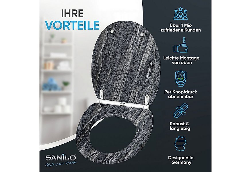 Sanilo WC-Sitz mit Absenkautomatik & Top Fix in vielen Designs, hochwertig, günstig online kaufen