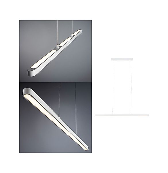 Paulmann "LED Pendelleuchte Lento 2700K 1800lm 42W Weiß dimmbar" günstig online kaufen