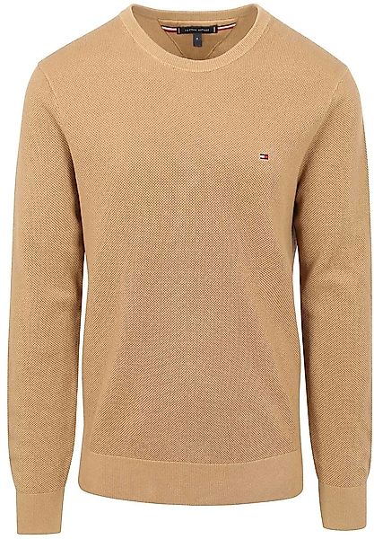 Tommy Hilfiger Structure Pullover Braun - Größe M günstig online kaufen