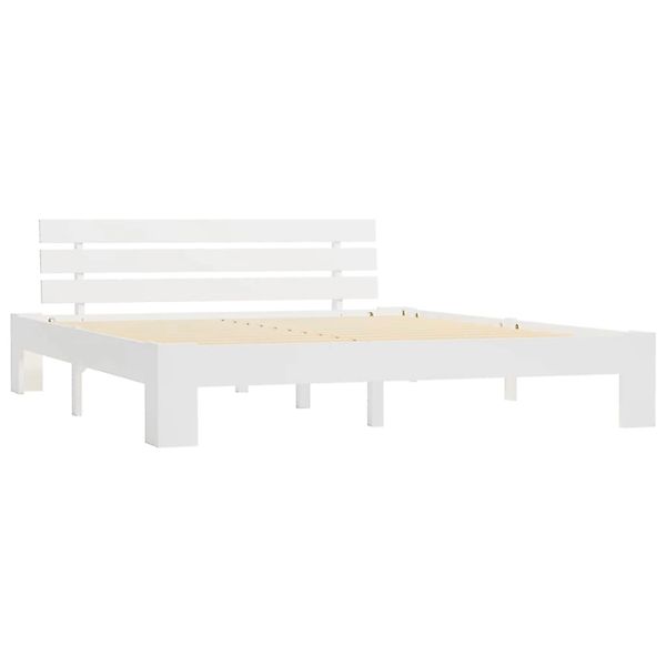 vidaXL Massivholzbett Weiß Kiefer 180x200 cm617166 günstig online kaufen