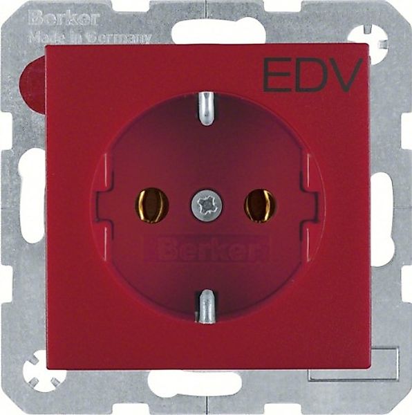 Berker Schuko-Steckdose rt Aufdruck EDV 47431922 - 47431922 günstig online kaufen