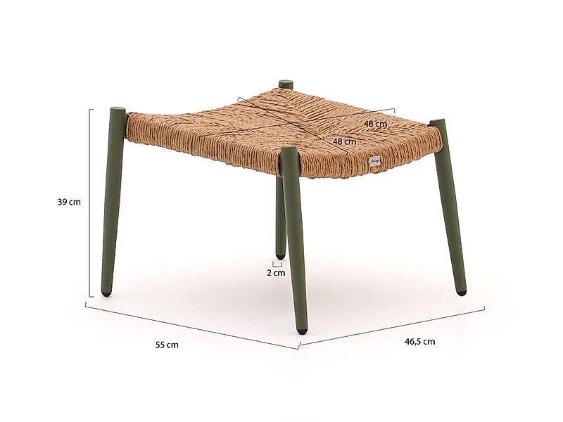 Bellagio Cino Lounge Gartenhocker 55x55 cm günstig online kaufen