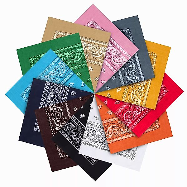 Kurtzy Multifunktionstuch 12er Set Halstücher - günstig online kaufen