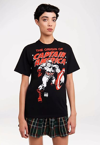 LOGOSHIRT T-Shirt "The Origin Of Captain America", mit lizenziertem Print günstig online kaufen