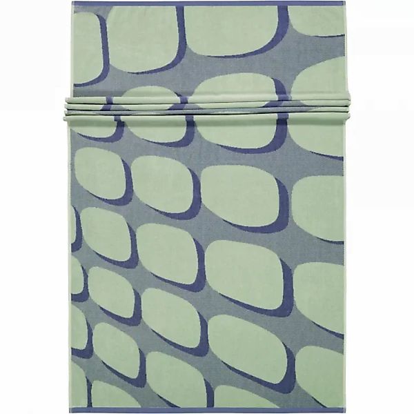 Vossen Strandtücher Shadow Play - Farbe: soft green - 0002 - 100x180 cm günstig online kaufen