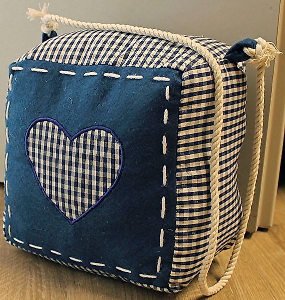 HOSSNER - ART OF HOME DECO Türstopper "Karoherz", klassischer Landhaus-Stil günstig online kaufen