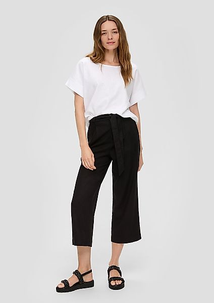 s.Oliver 7/8-Hose Culotte aus Leinenmix Gummizug günstig online kaufen