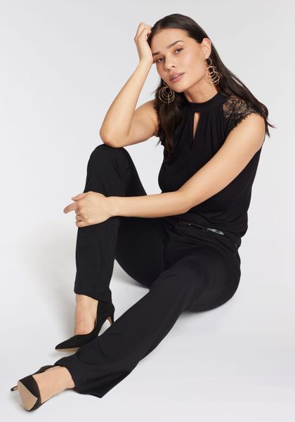 Laura Scott T-Shirt mit eleganten Spitzenärmeln günstig online kaufen