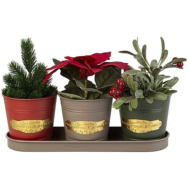 MICA Dekovase 3 Pflanztöpfe - Merry günstig online kaufen