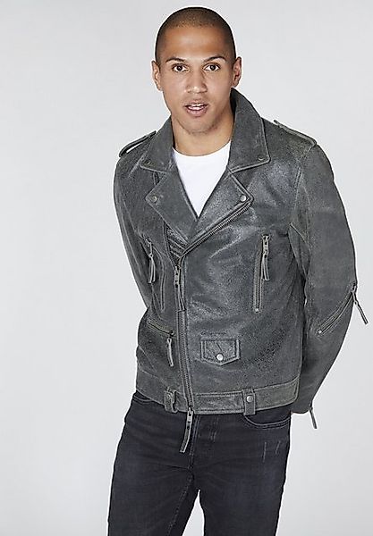 Bolongaro Trevor Bikerjacke STATEMENT BIKER Zwei-Wege-Reißverschluss, günstig online kaufen