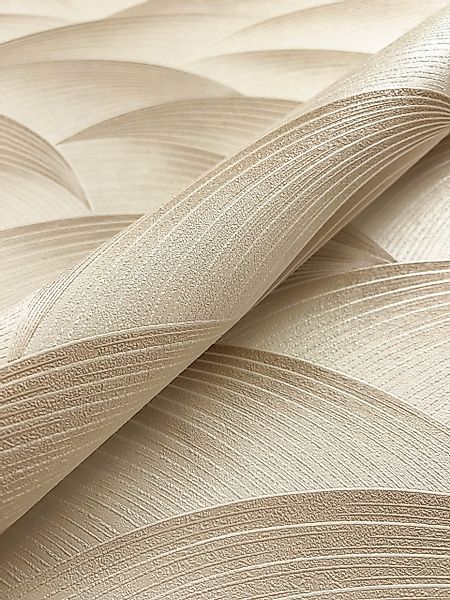 Newroom Vliestapete, Beige Tapete Modern Wellen günstig online kaufen