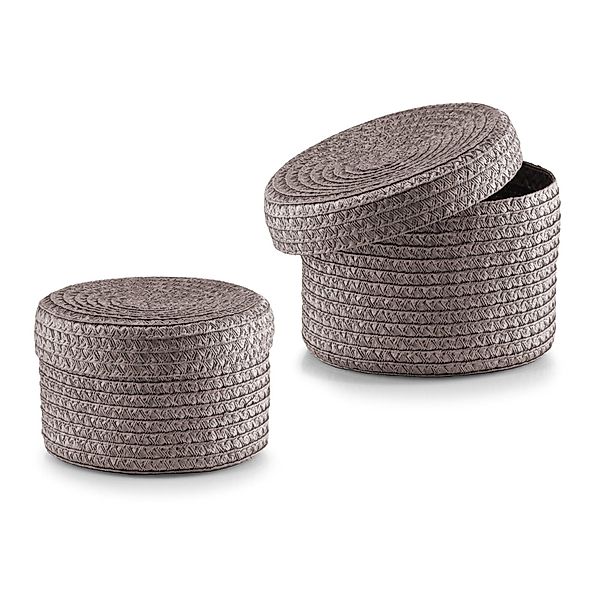 HTI-Living Aufbewahrungsbox Korb-Set 2-teilig mit Deckel günstig online kaufen