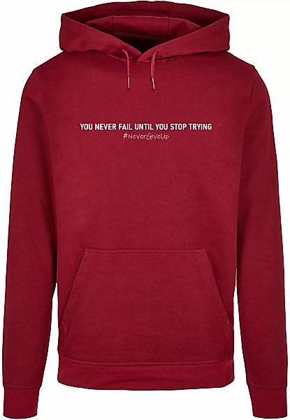 Merchcode Kapuzensweatshirt "Merchcode Herren Never Give Up Basic Hoody" günstig online kaufen