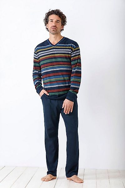 Hajo Schlafanzug Herren Schlafanzug Premium Cotton Single Jersey günstig online kaufen