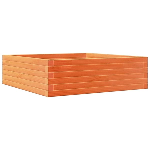 vidaXL Pflanzkübel Wachsbraun 80x80x23 cm Massivholz Kiefer 847200 günstig online kaufen
