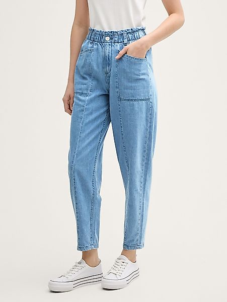 TOM TAILOR Denim Weite Jeans Paperbag günstig online kaufen