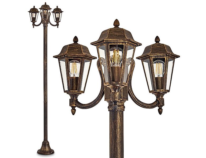 hofstein Außen-Stehlampe »Parco« Außenleuchte Kandelaber in antikem Look, o günstig online kaufen
